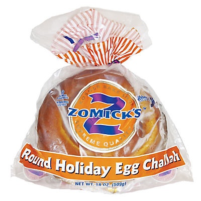 slide 1 of 1, Zomick's Round Holiday Challah Bread, 18 oz