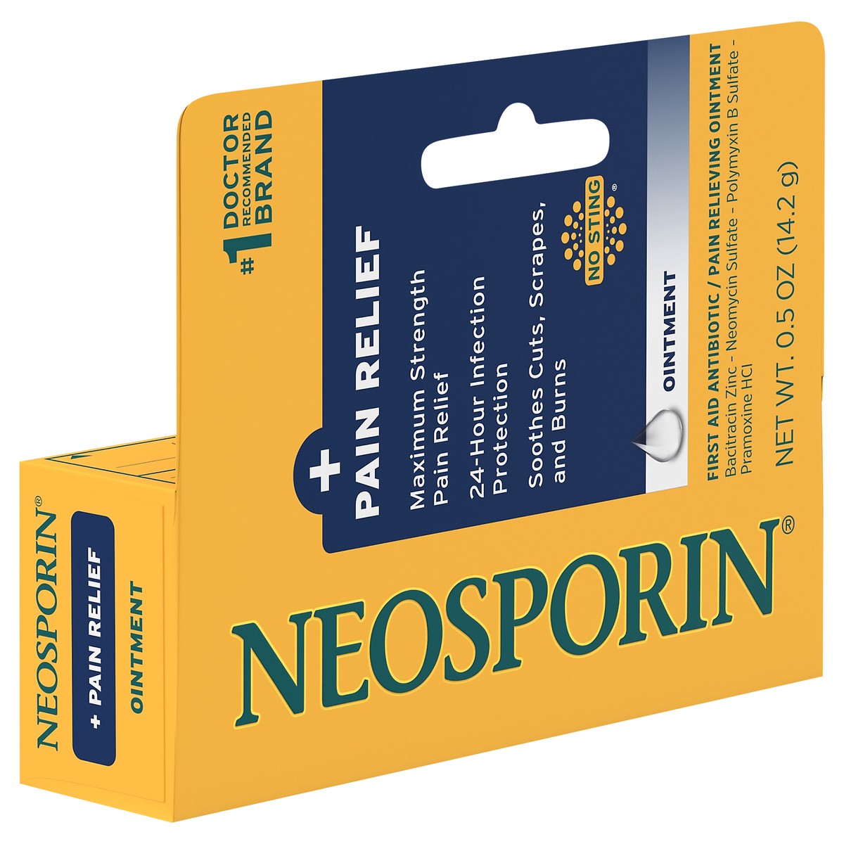 slide 3 of 8, Neosporin 24 Hour Infection Protection Pain Relief Ointment - 0.5oz, 0.5 oz