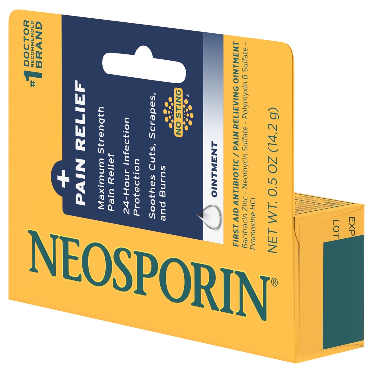 slide 5 of 8, Neosporin 24 Hour Infection Protection Pain Relief Ointment - 0.5oz, 0.5 oz