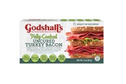 Godshall's Fully Cooked Uncured Turkey Bacon Sliced - 3 oz