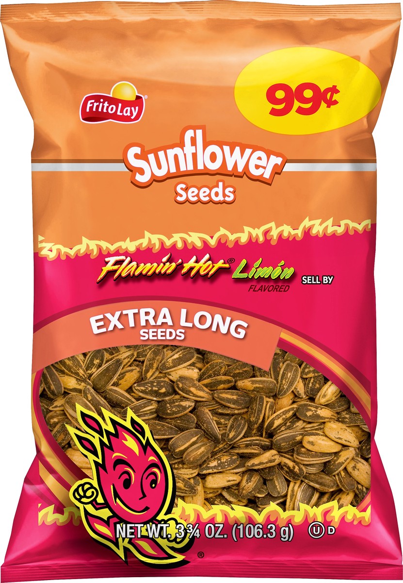 slide 5 of 5, Frito-Lay Extra Long Flamin' Hot Limon Flavored Sunflower Seeds 3.75 oz, 3.75 oz