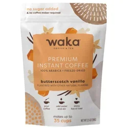 Waka Butterscotch Vanilla Premium Instant Coffee 3.5 Oz