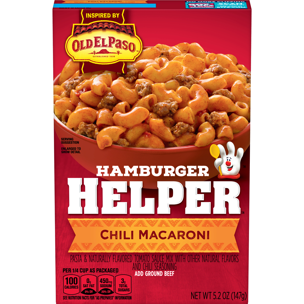 slide 1 of 4, Hamburger Helper Chili Macaroni, 5.2 oz