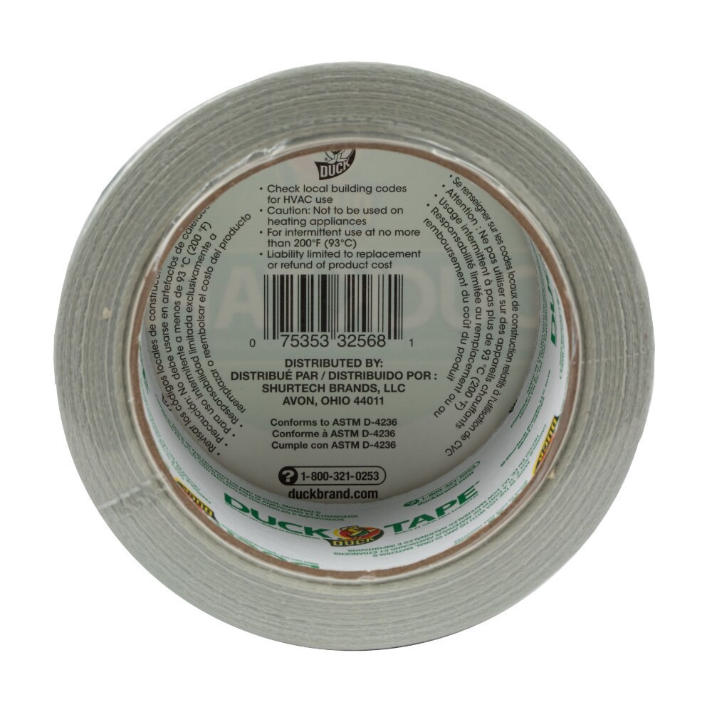 slide 4 of 4, Duck Brand Duck® Duct Tape - Dove Gray, 1.88 in x 20 yd