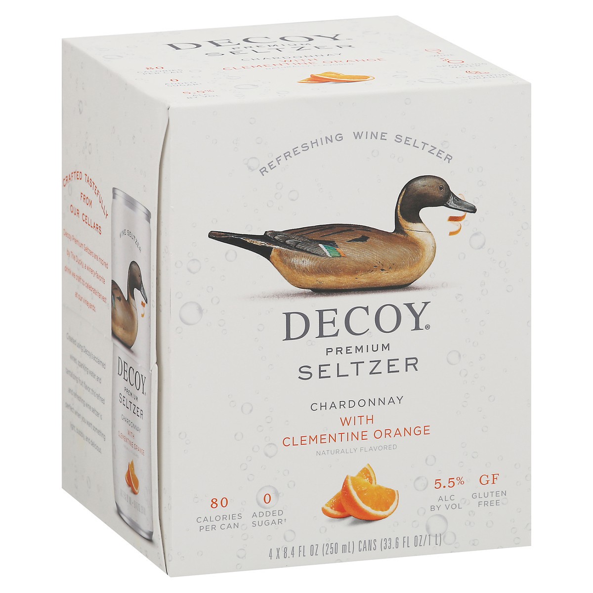 slide 3 of 14, Decoy Hard Seltzer Chard Orange 4Pk, 33.6 fl oz