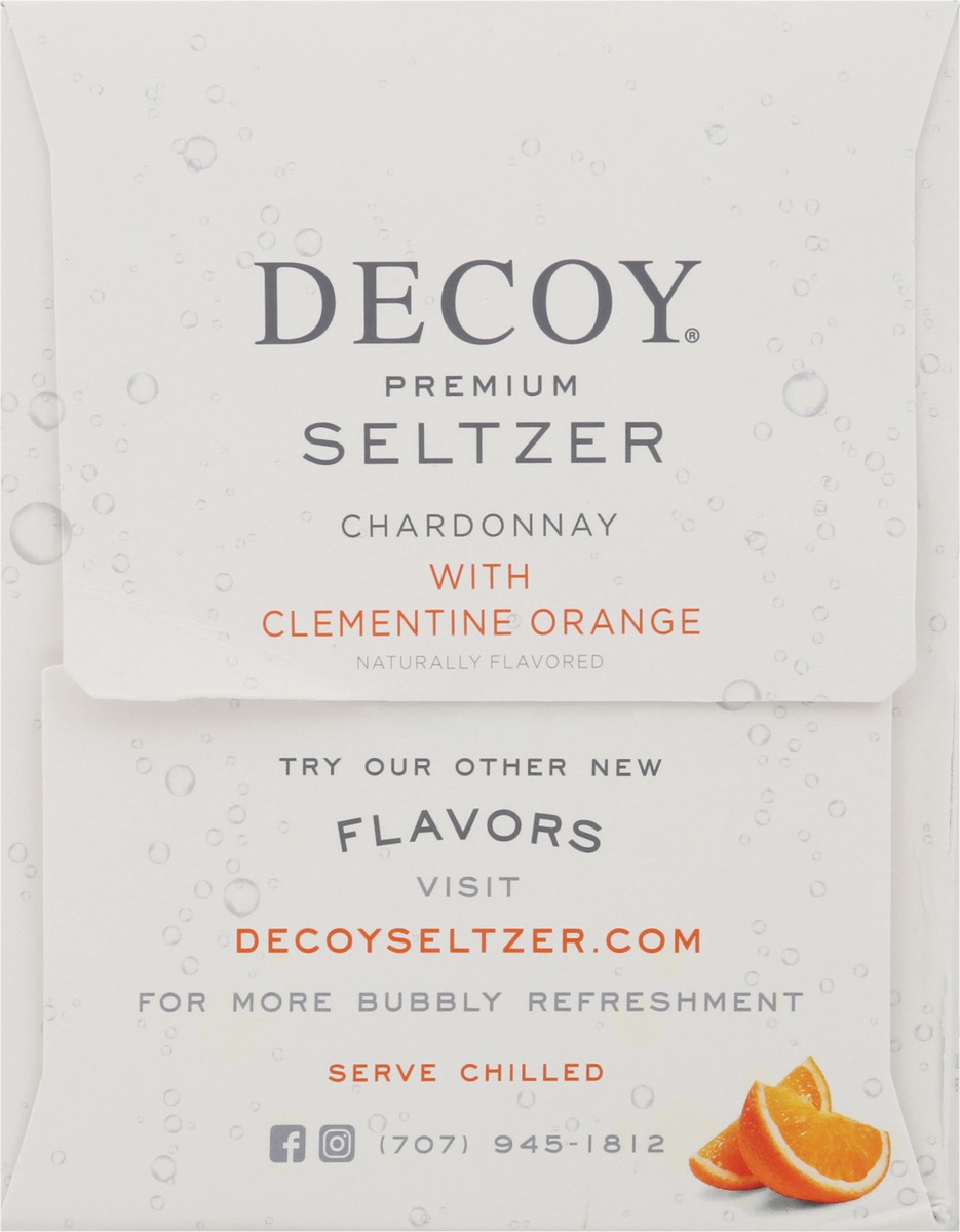 slide 6 of 14, Decoy Hard Seltzer Chard Orange 4Pk, 33.6 fl oz