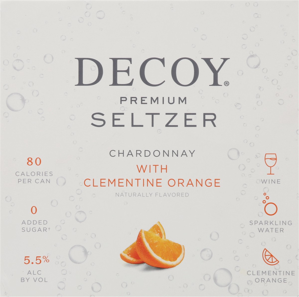 slide 7 of 14, Decoy Hard Seltzer Chard Orange 4Pk, 33.6 fl oz