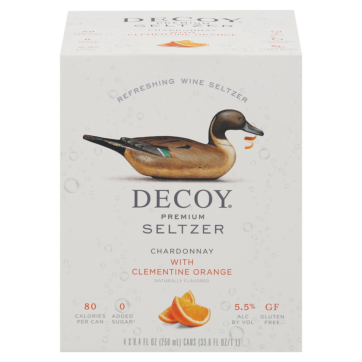 slide 1 of 14, Decoy Hard Seltzer Chard Orange 4Pk, 33.6 fl oz