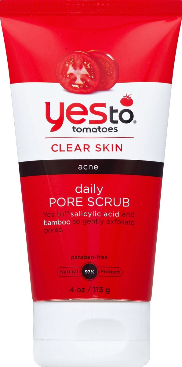 slide 2 of 2, Yes to Tomatoes Acne Daily Pore Scrub, 4 oz