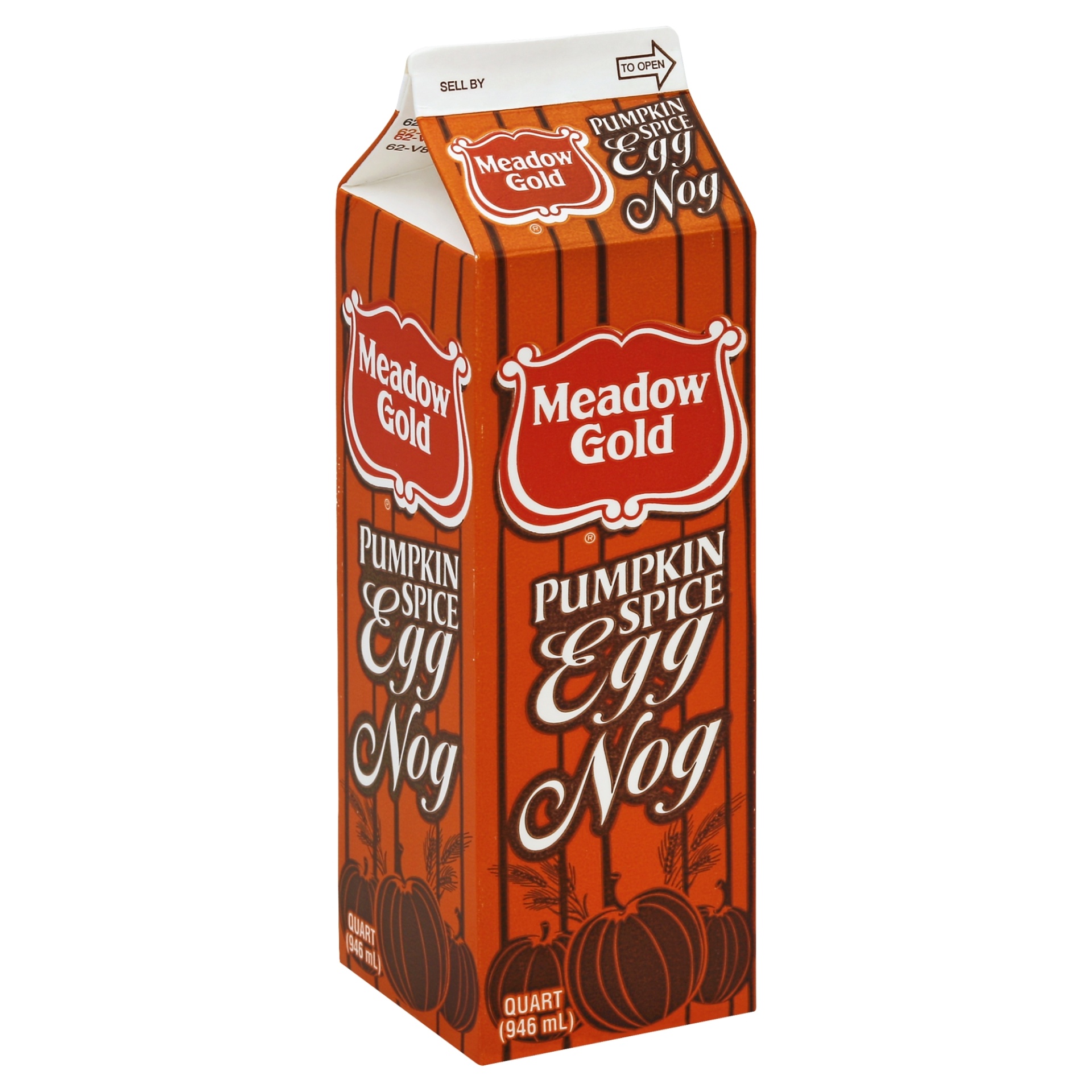 slide 1 of 1, Meadow Gold Pumpkin Spice Eggnog, 32 oz