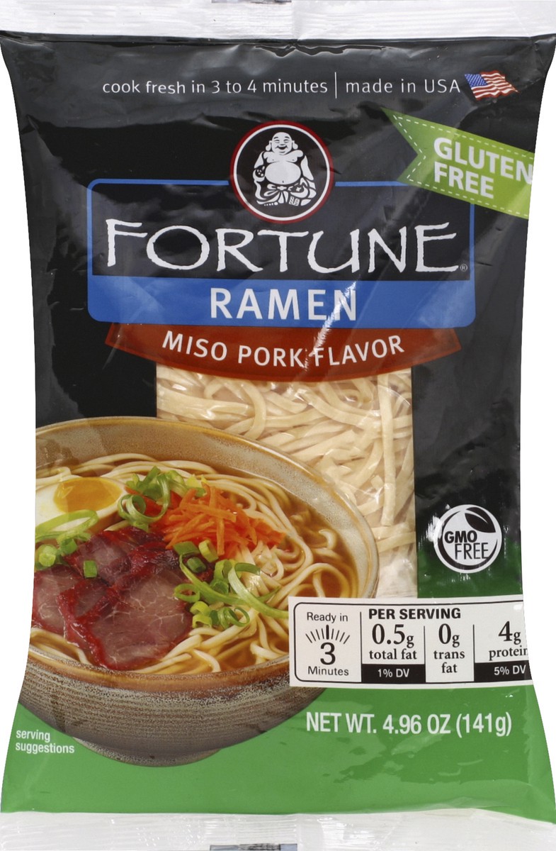 slide 5 of 6, Fortune Ramen Miso Pork Flavored, 4.96 fl oz