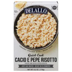 DeLallo Cacio E Pepe Cheese and Black Pepper Risotto 6.2 oz
