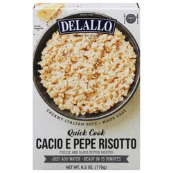 DeLallo Cacio E Pepe Cheese and Black Pepper Risotto 6.2 oz