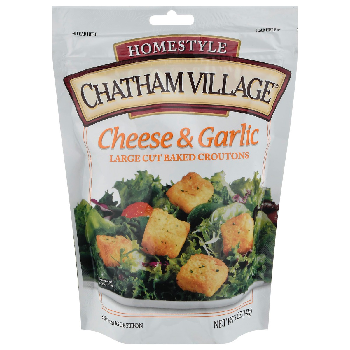 slide 1 of 9, Chatham Village Cheese & Garlic Croutons, 5 oz