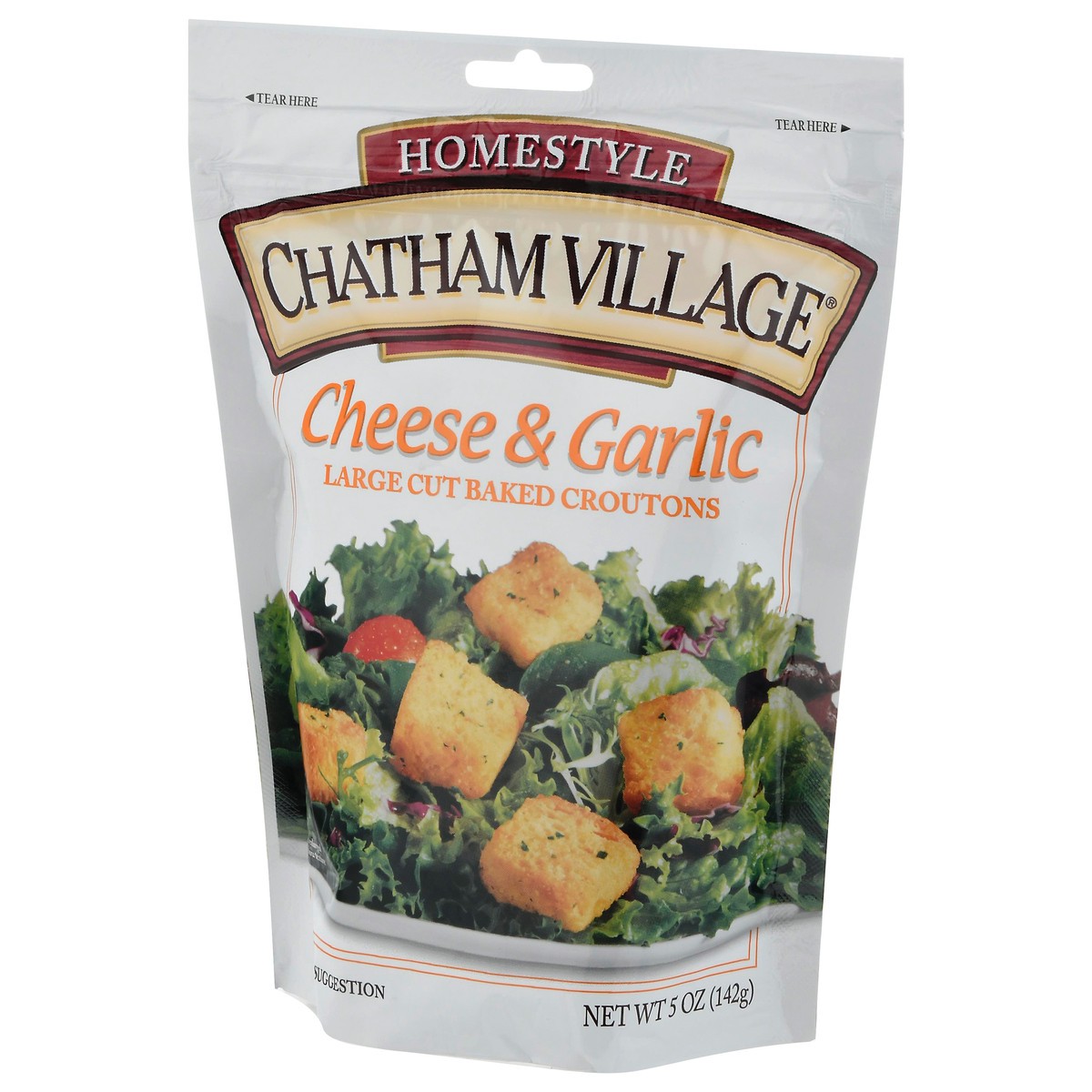 slide 3 of 9, Chatham Village Cheese & Garlic Croutons, 5 oz