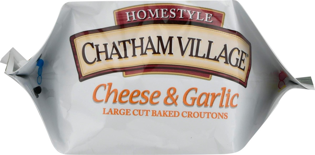 slide 4 of 9, Chatham Village Cheese & Garlic Croutons, 5 oz