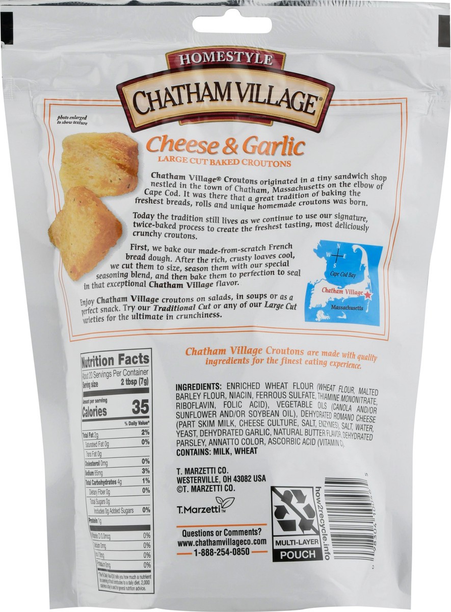 slide 5 of 9, Chatham Village Cheese & Garlic Croutons, 5 oz