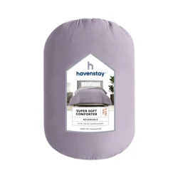 Havenstay Geo quilt, Twin/Twin XL, Purple