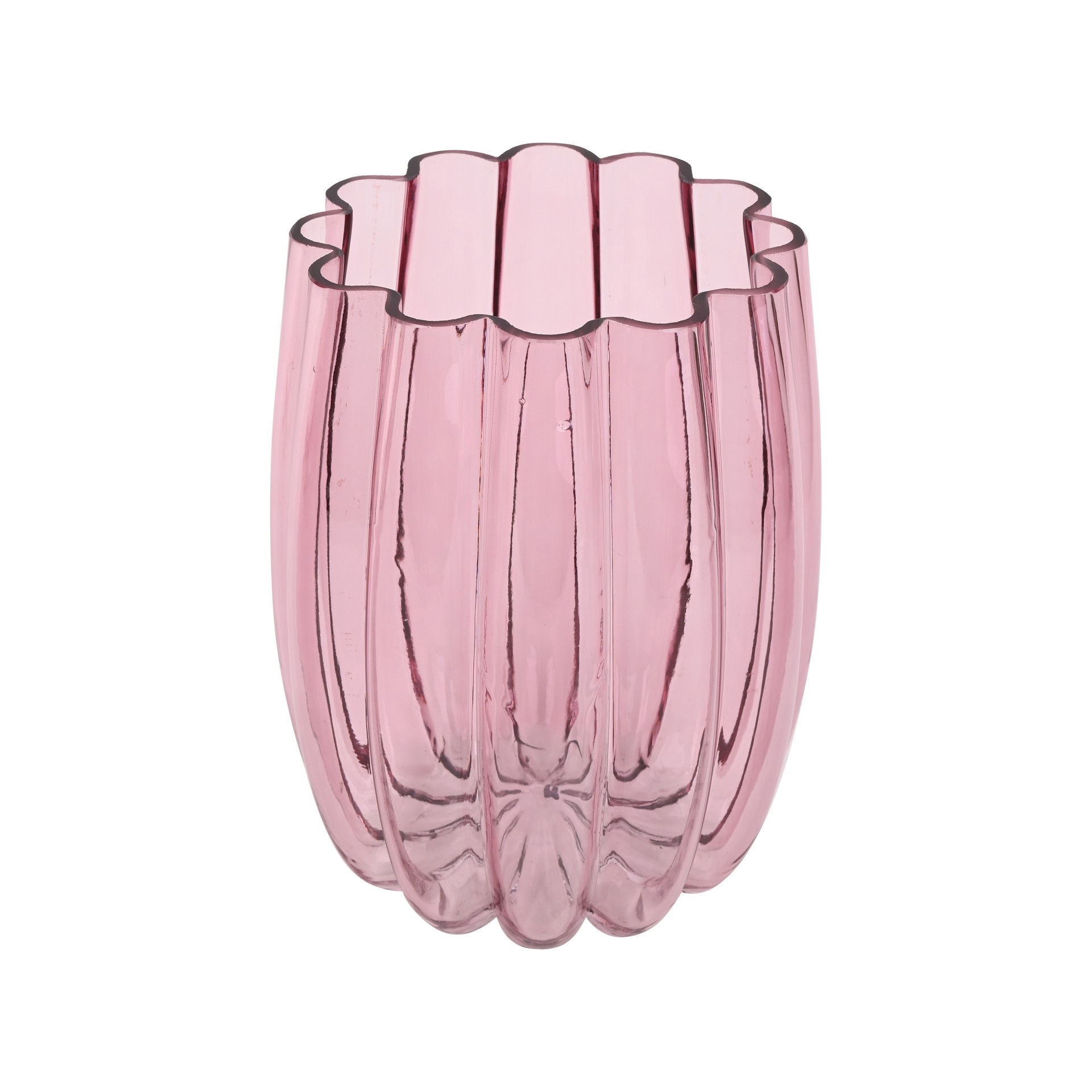 slide 2 of 4, 8" Pink Glass Tabletop Vase By Ashland, 8 in