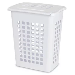 Sterilite Rectangular Laundry Hamper- White