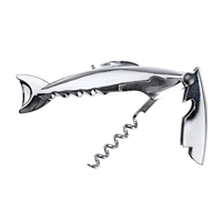 slide 7 of 9, barY3 Stainless Steel Shark Corkscrew, 1 ct
