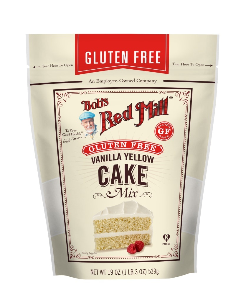 slide 1 of 1, Bob's Red Mill Cake Mix, Gluten Free, Vanilla Yellow, 19 oz