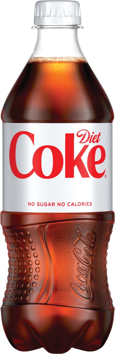 slide 1 of 4, Diet Coke Soda Soft Drink, 20 fl oz