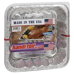 Handi-foil Poultry Pans & Lids 2 Each