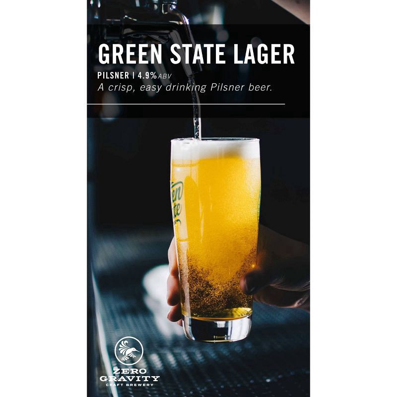 slide 3 of 3, Zero Gravity Craft Brewery Green State Lagersingle, 4 ct; 16 fl oz