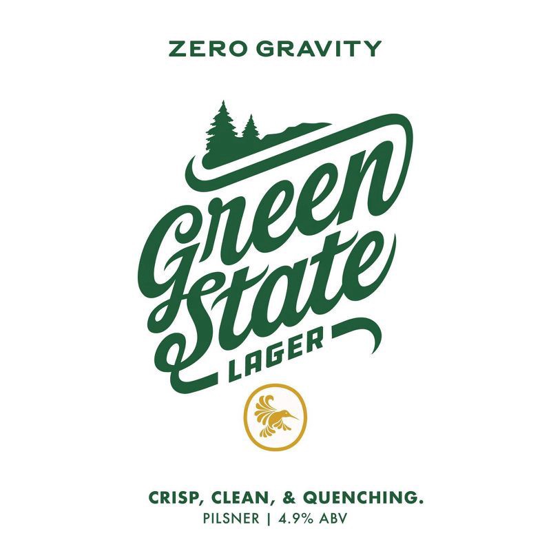 slide 2 of 3, Zero Gravity Craft Brewery Green State Lagersingle, 4 ct; 16 fl oz