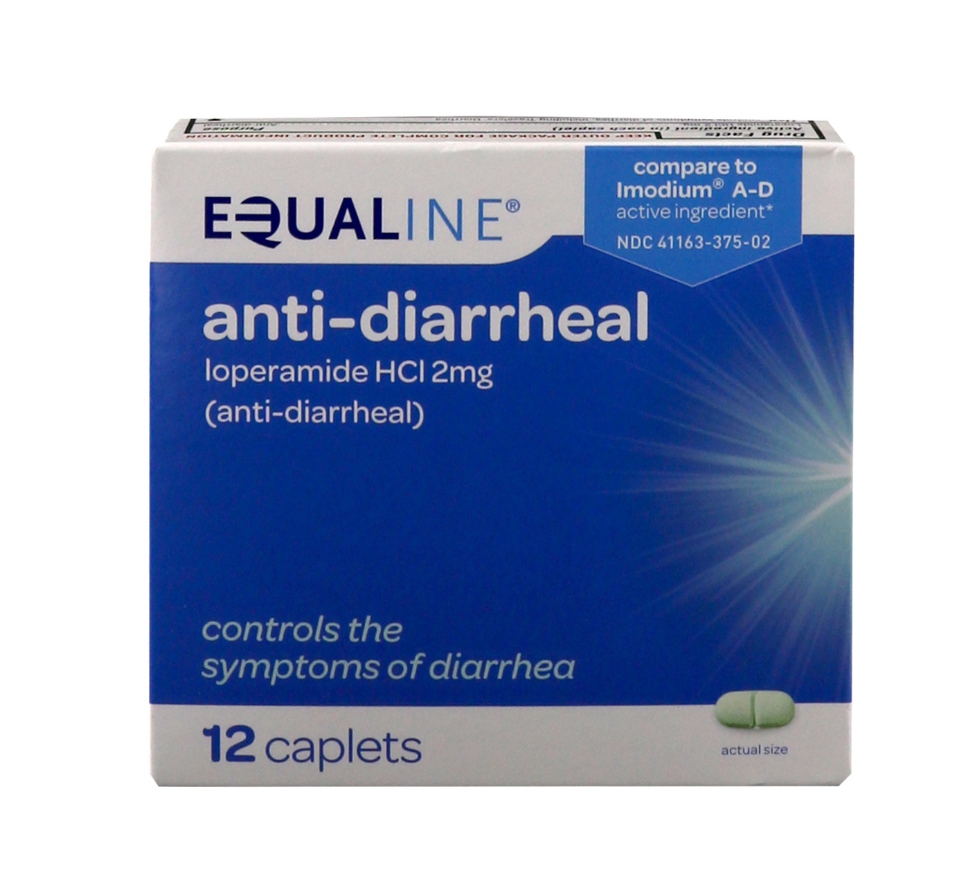 slide 1 of 1, Equaline Anti Diarrhea Caplet, 12 ct