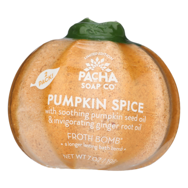 slide 1 of 1, Pacha Soap Co. Pacha Soap Co Pumpkin Spice Froth Bomb, 1 ct