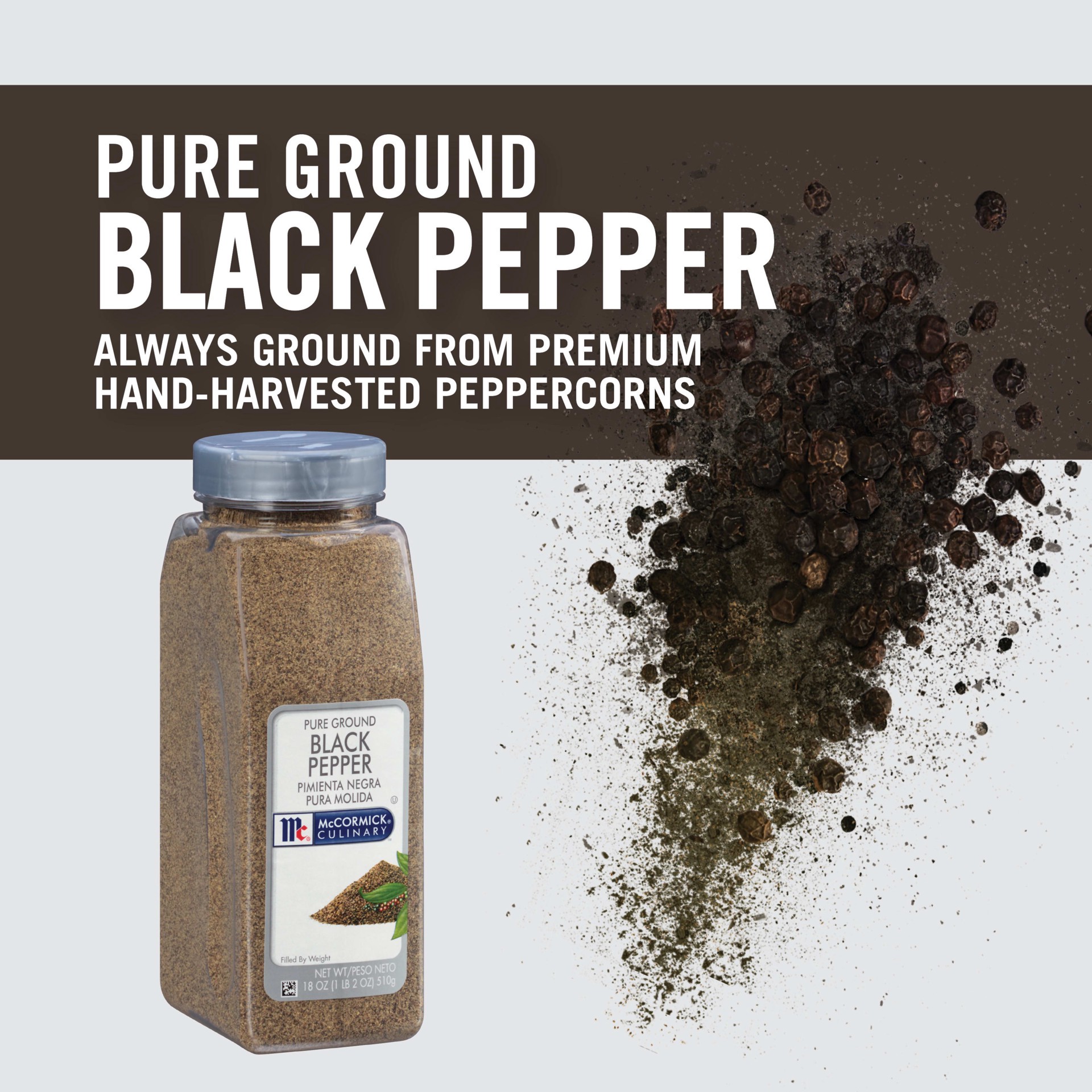 slide 2 of 5, McCormick Culinary Pure Ground Black Pepper, 18 oz, 18 oz