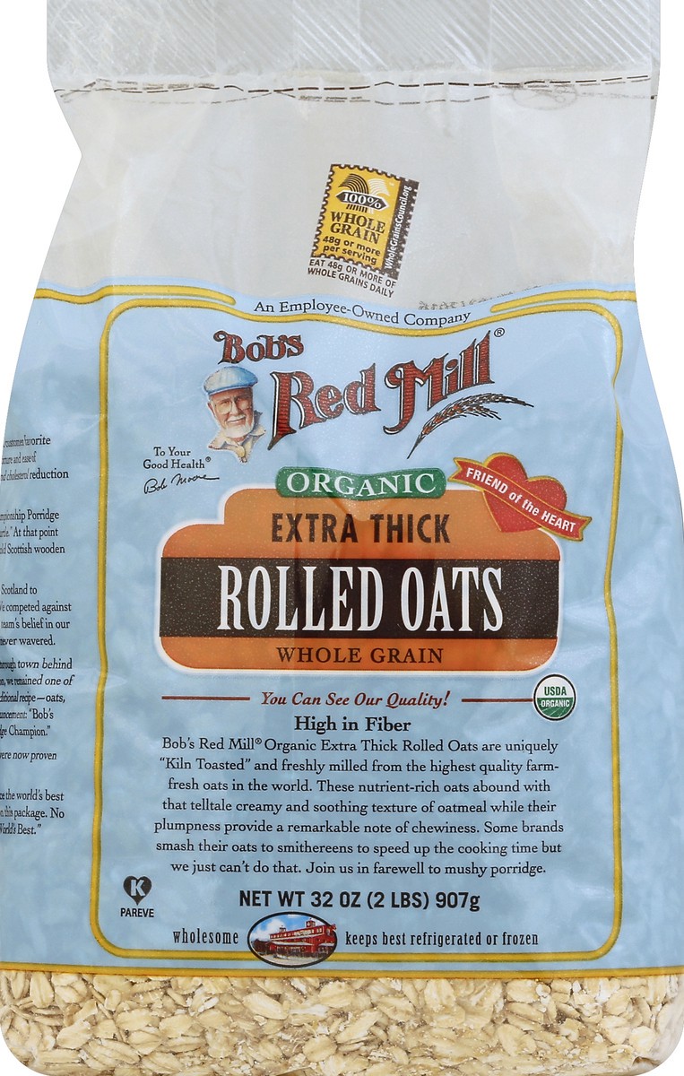 slide 3 of 4, Bob's Red Mill Rolled Oats 32 oz, 32 oz