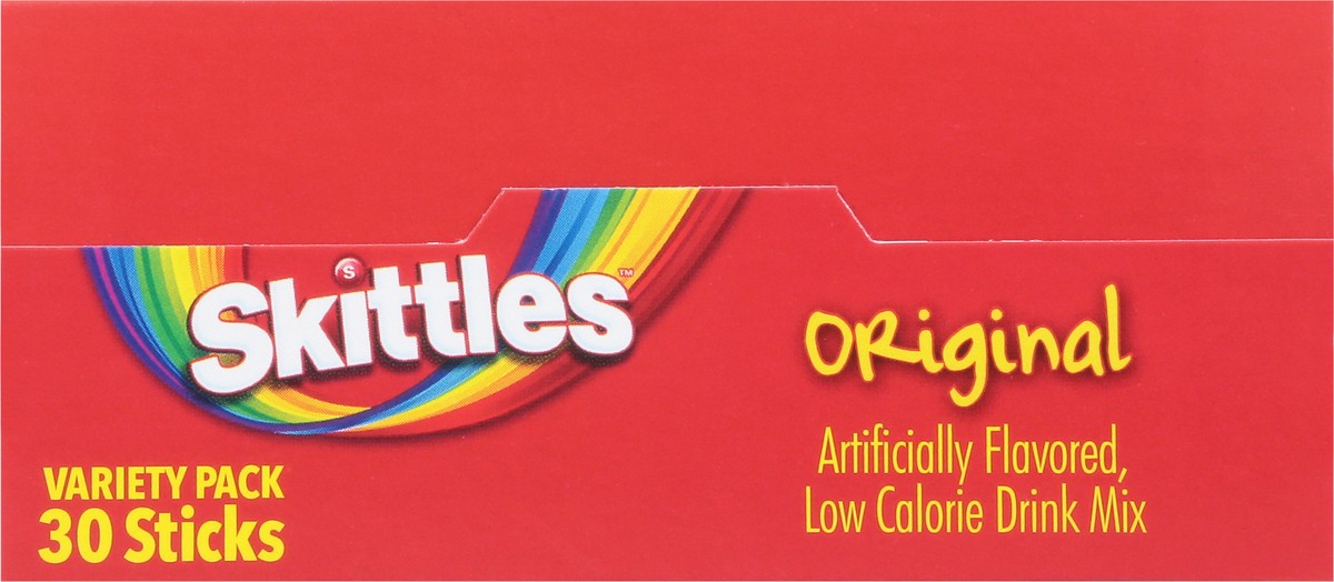slide 6 of 9, Skittles Zero Sugar Singles To Go Original Drink Mix Variety Pack 30 ea, 30 ct