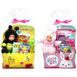 Mega Plush Doll Filled Basket
