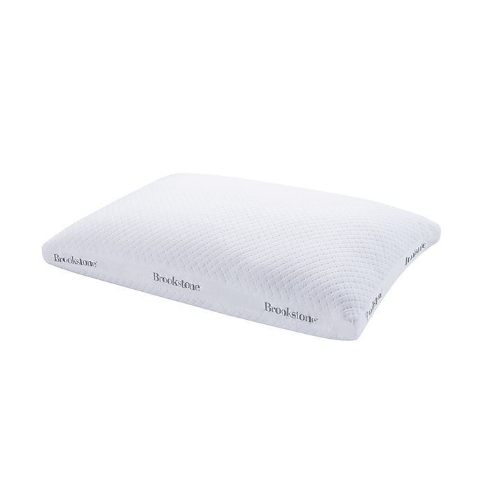 slide 1 of 4, Brookstone THERMO-STAT Down Alternative Back/Stomach Standard/Queen Sleeper Bed Pillow, 1 ct