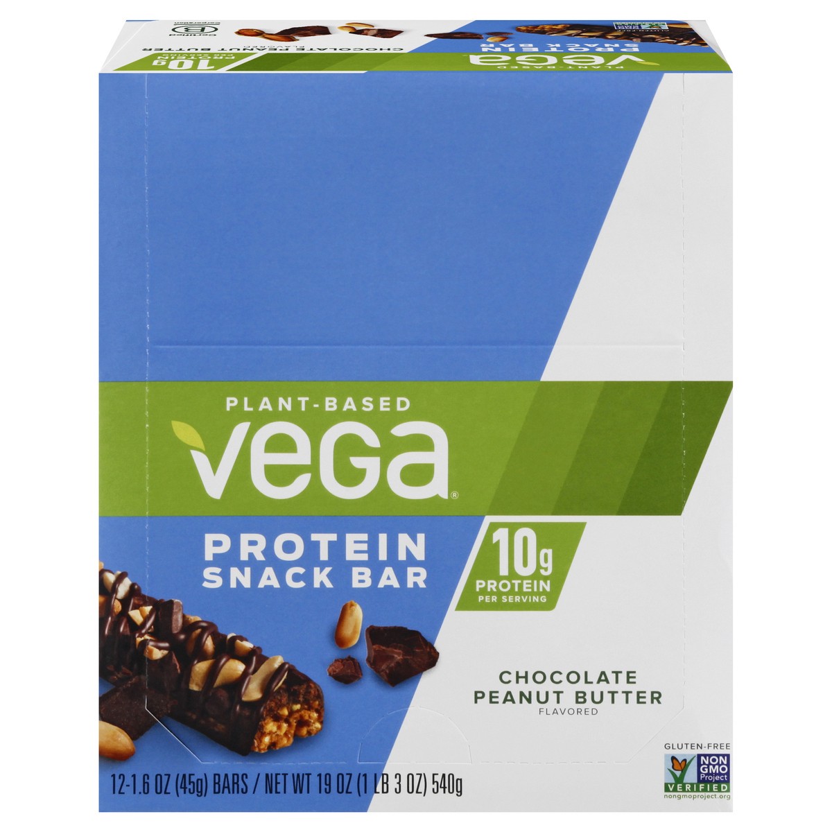 slide 1 of 13, Vega Protein Chocolate Peanut Butter Flavored Snack Bar 12 ea, 12 ct