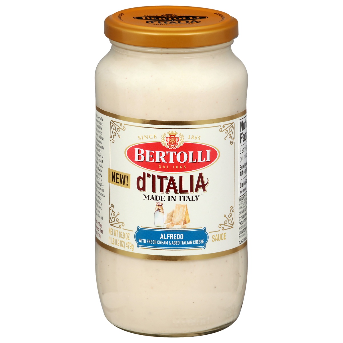 slide 1 of 1, Bertolli D'Italia Alfredo Sauce 16.9 oz, 16.9 fl oz