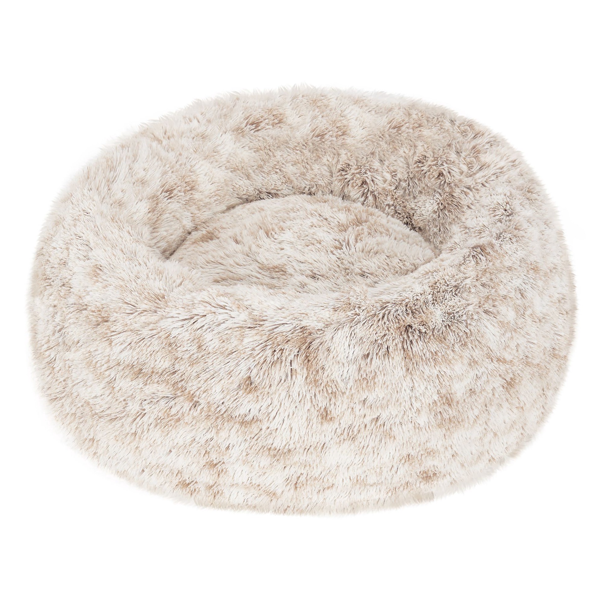 slide 1 of 1, FurHaven Tan Calming Cuddler Donut Pet Bed, 1 ct