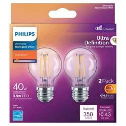 Philips 3.5-Watt (40-Watt) Globe G16.5 Led Light Bulbs
