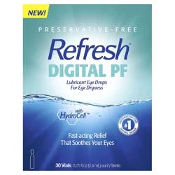 Refresh Digital PF Preservative-Free Non-Preserved Tears - 30 Single-Use Containers, 0.01 fl oz