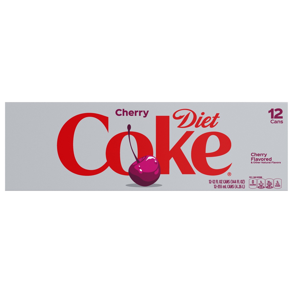 slide 1 of 8, Diet Coke Diet Cherry Coke Fridge Pack Cans, 12 fl oz, 12 Pack, 12 ct