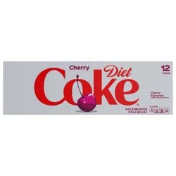 Diet Coke Diet Cherry Coke Fridge Pack Cans, 12 fl oz, 12 Pack