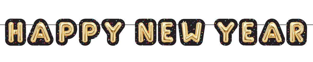 slide 1 of 1, AMSCAN 5159 Happy New Years Banner, 1 ct