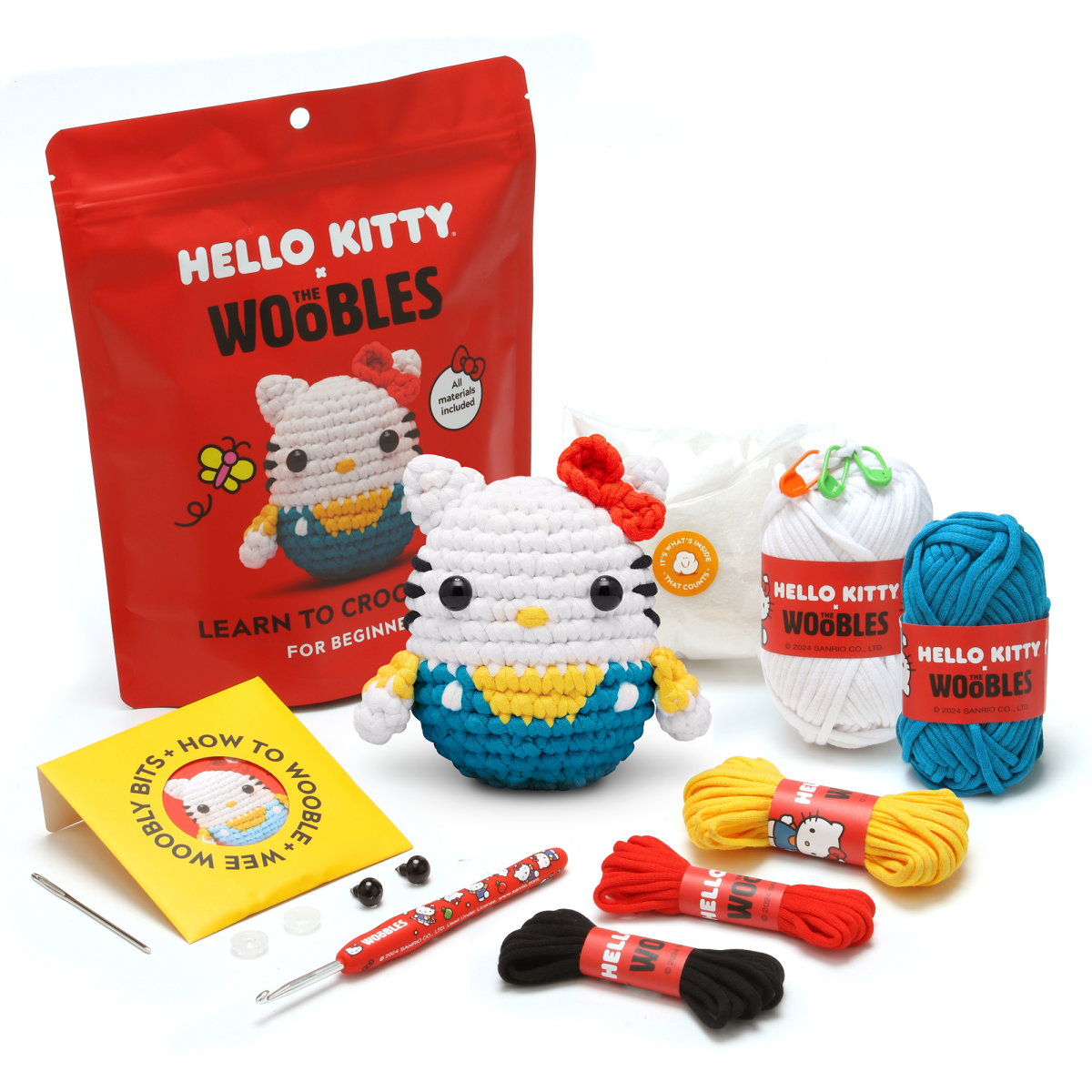 slide 3 of 3, Woobles Hello Kitty Crochet Kit, 1 ct