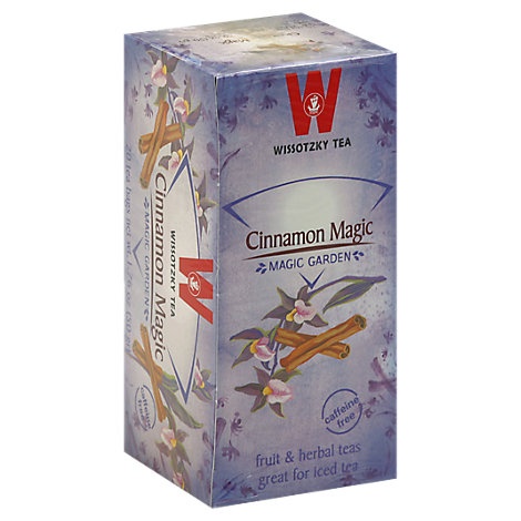 slide 1 of 1, Wissotzky Tea Magic Garden Herbal Tea Caffeine Free Cinnamon Magic, 20 ct