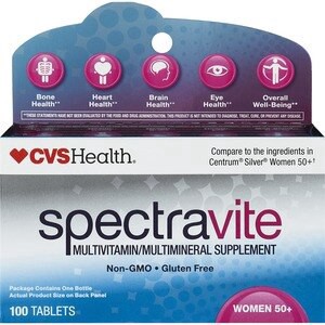 slide 1 of 1, CVS Health Spectravite Women's 50+ Multivitamin Tablets, 100 Ct, 1 ct