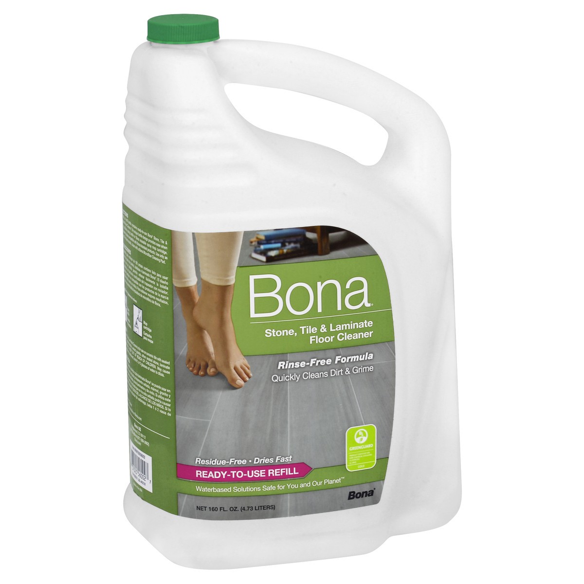 slide 2 of 8, Bona Hard-Surface Floor Cleaner Refill, 160 fl oz