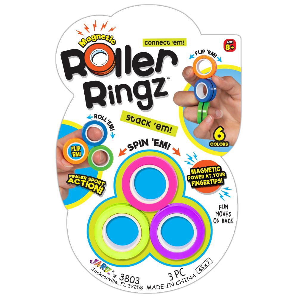 slide 1 of 1, Ja-Ru Roller Ringz Toy, 3 ct